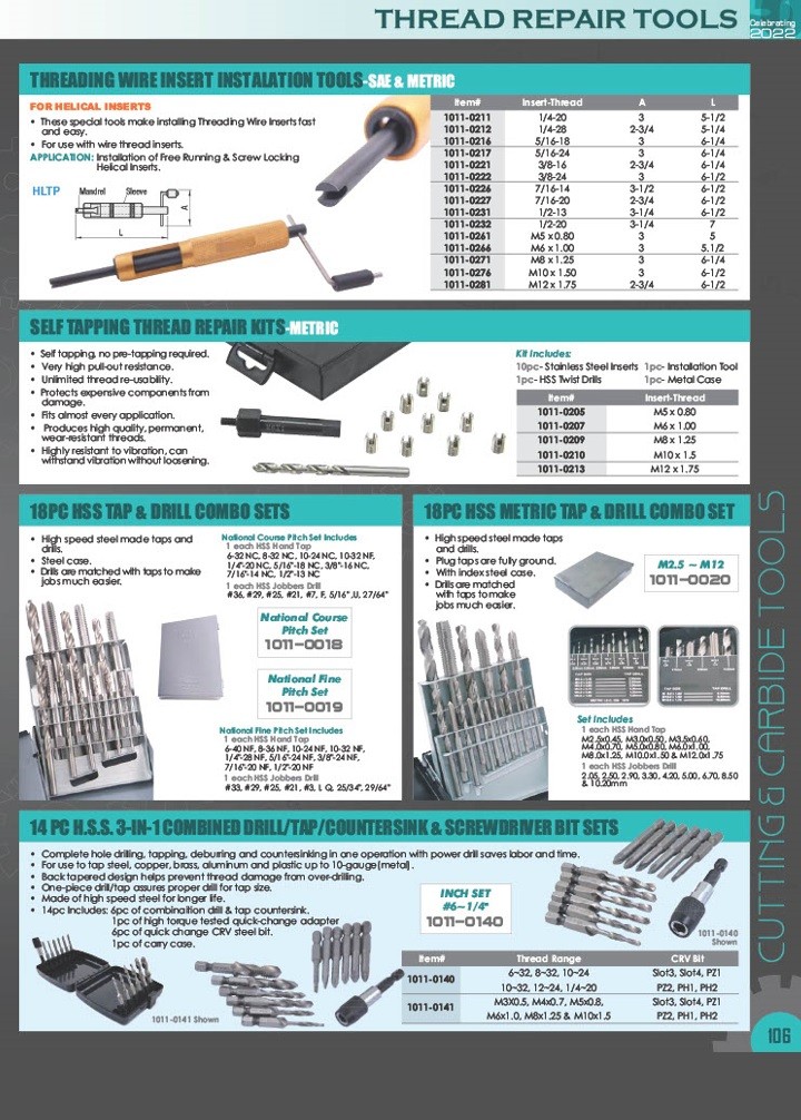3/8-16 WIRE THREAD INSERTS (1011-0255)