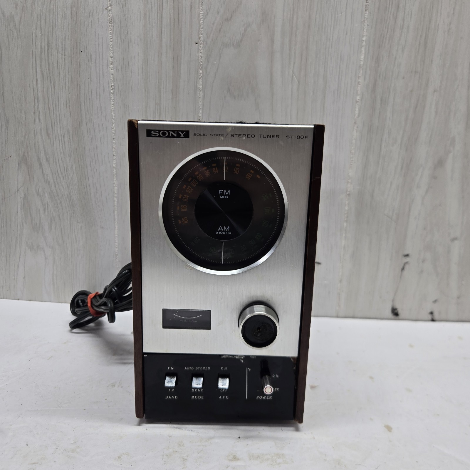 Sony ST-80F Vintage Solid State Stereo Tuner Tested Powers ON Works