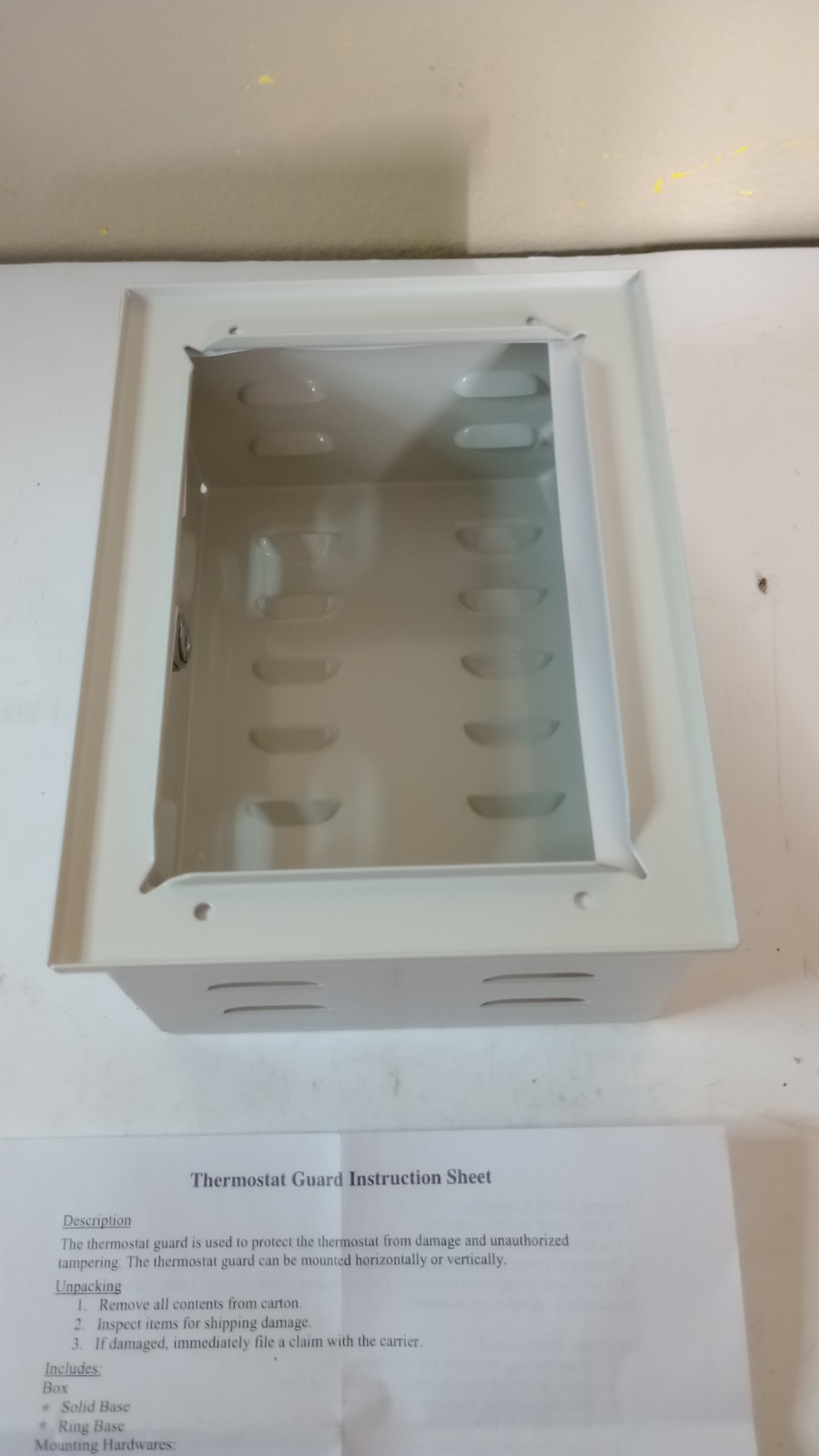 Thermostat Guard Steel Enclosure w/Lock & Key