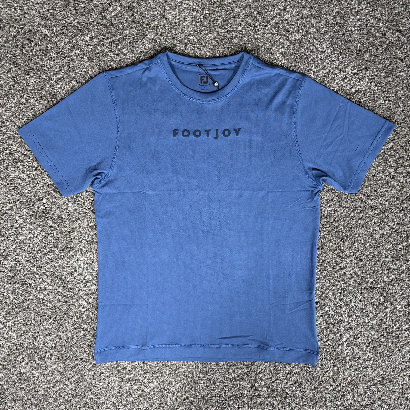 FootJoy Golf Tee T-Shirt Workout Men's Medium Blue Polyester FJ Performance NWT