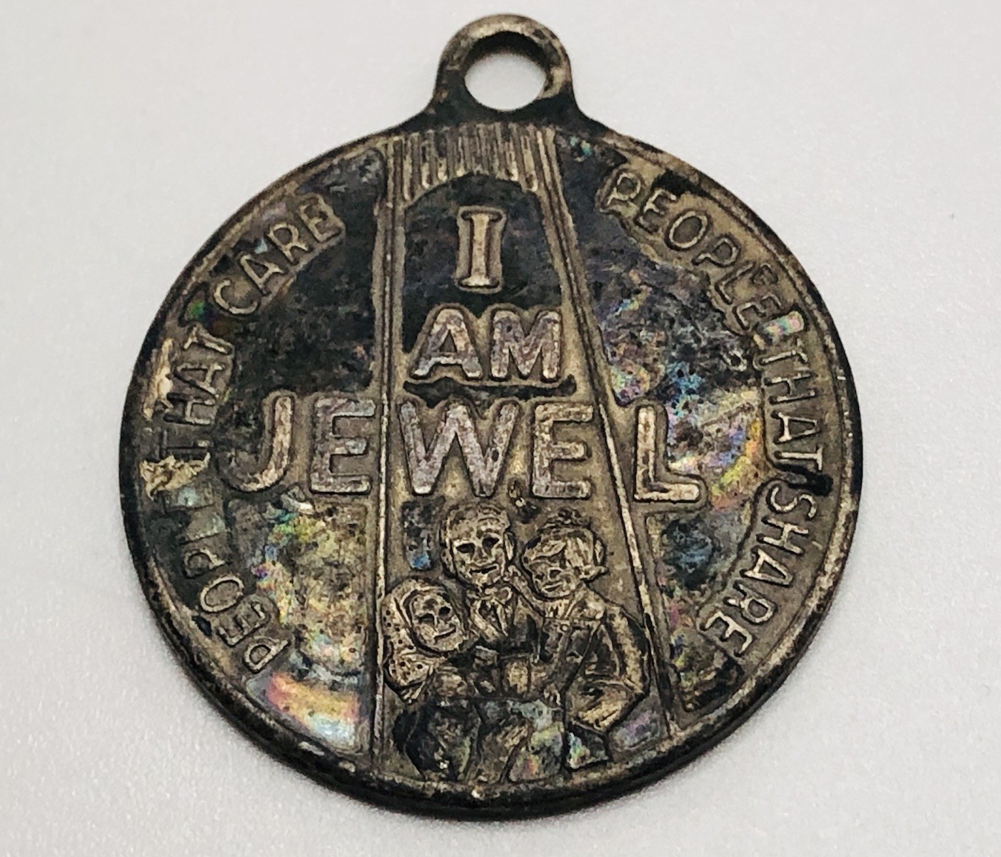 Vintage I Am Jewel Pendant Medallion￼