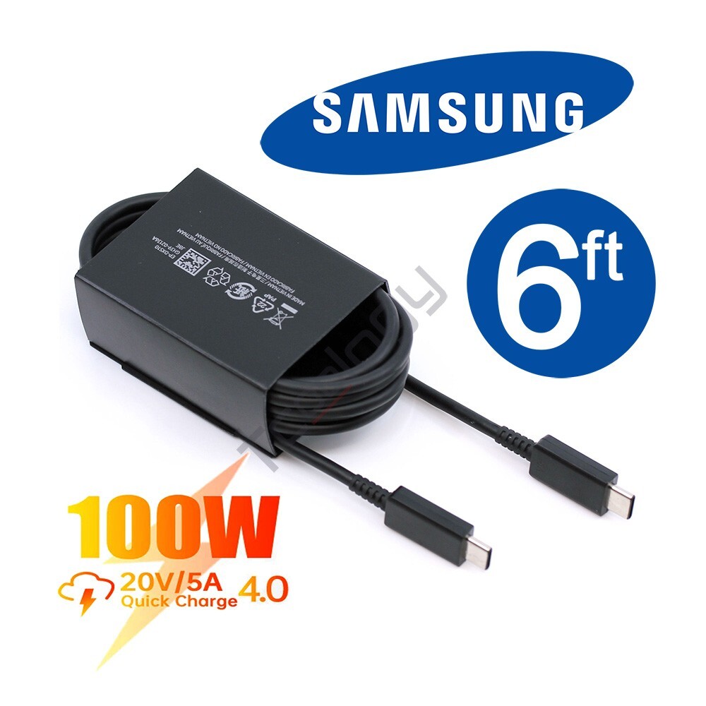 Original Samsung DX510 5AMP 100Watt Type-C 6FT(1.8m) USB C to C Cable Ver. 2023