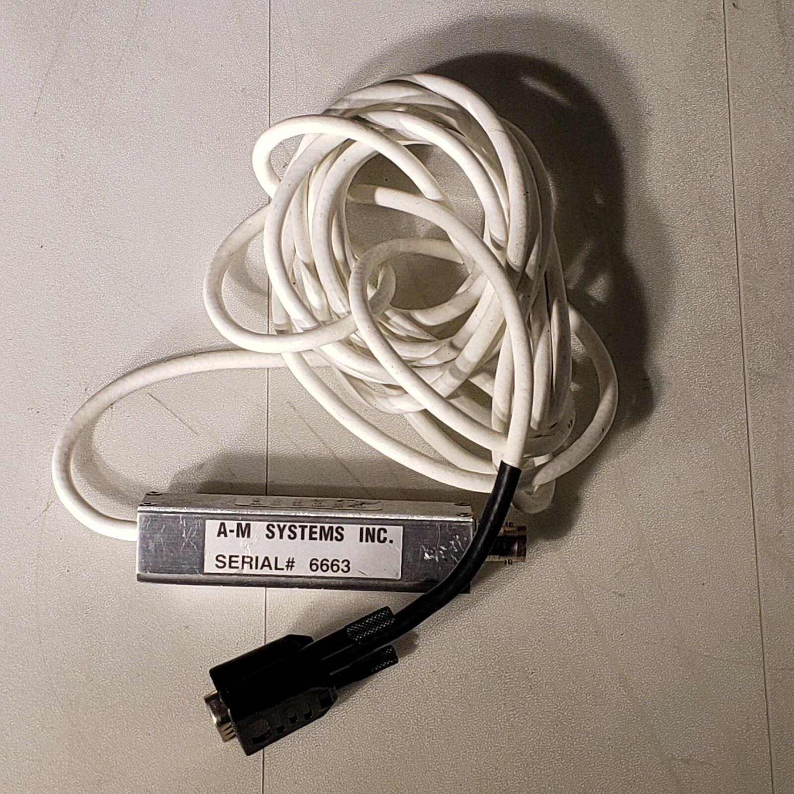 A-M Systems 2400 Patch Clamp Headstage 1G/10M Ohm Feedback Resistors 11ft