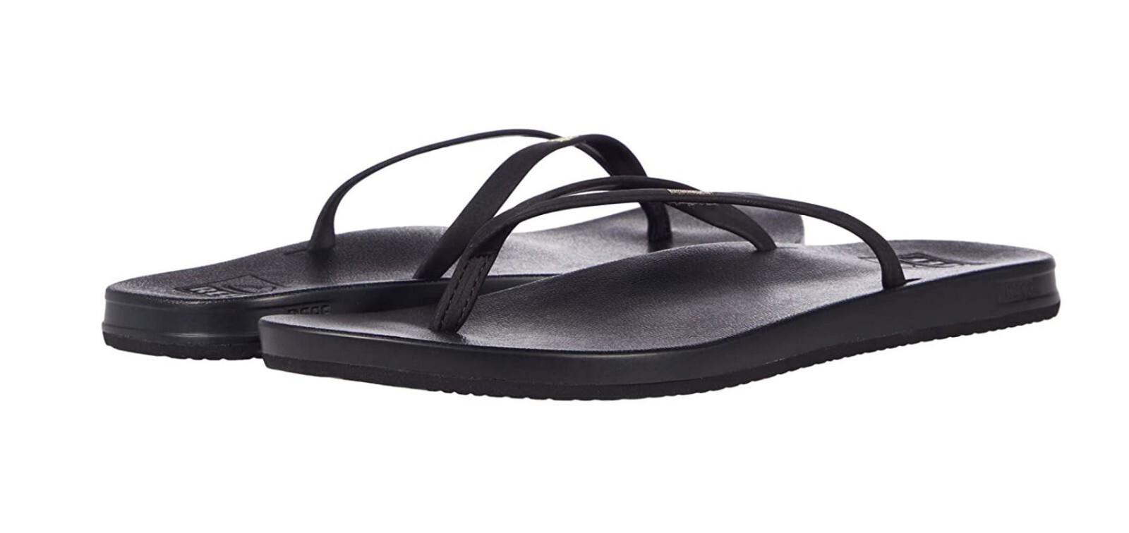 Woman Reef Cushion Slim Flip Flop Sandal RF0A39U6 Color Black Brand New