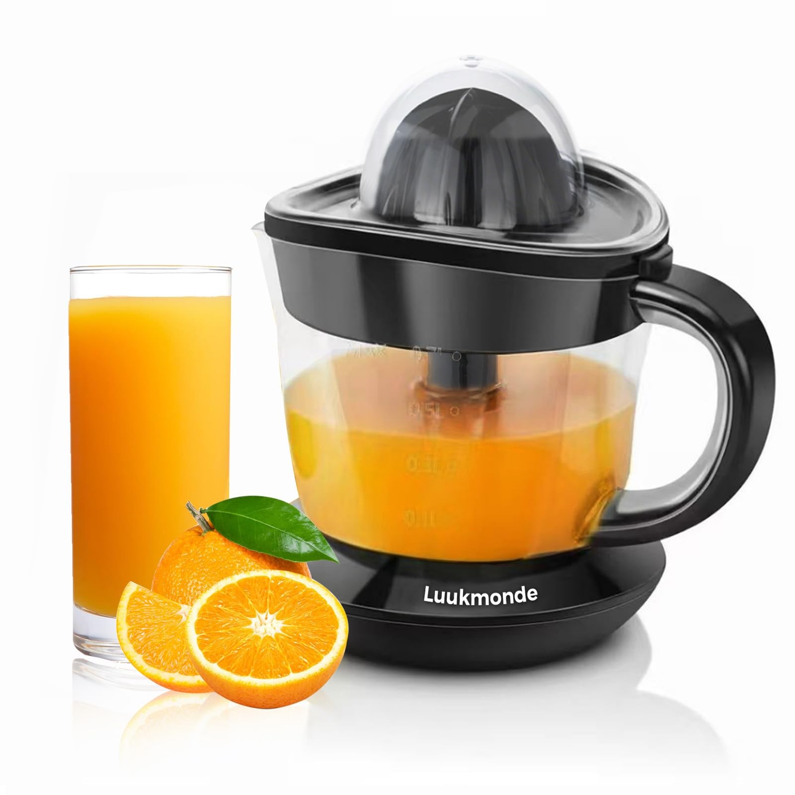 Electric Citrus Juicer, 24 oz. Orange Squeezer with 2 Reamers for Lemon & Gra...