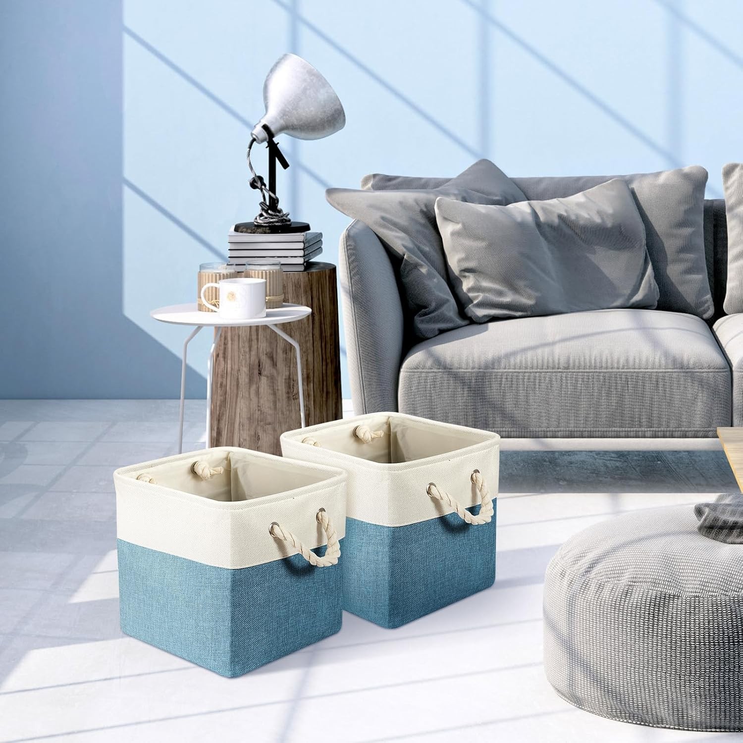 Cube Storage Box Fabric Storage Box Foldable Cube Basket