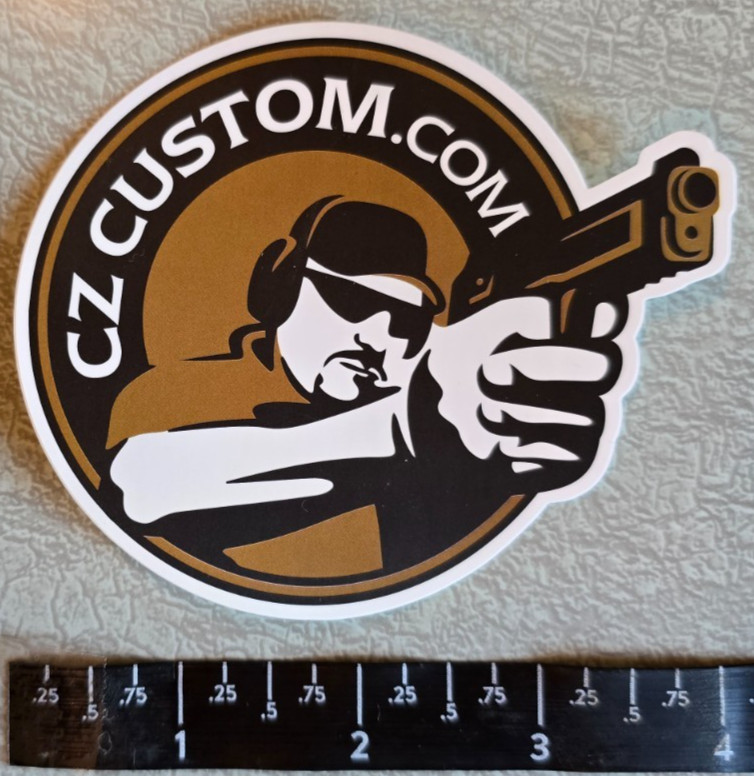 4" - CZ Custom USA Handguns Pistol Guns 1911 Vinyl Decal Sticker Shot Show