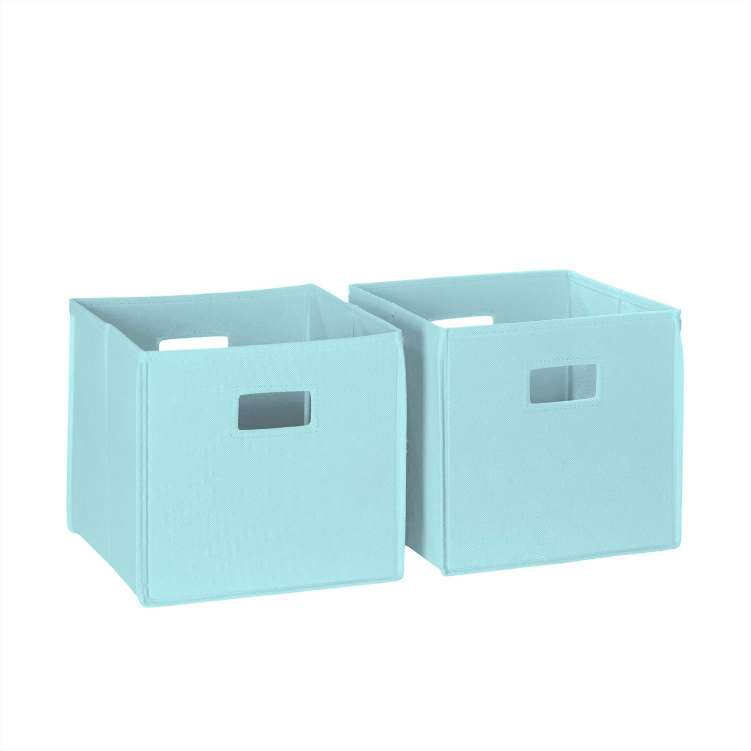 Folding Storage Bins with Handles Aqua Cube Storage Organizer for Closet, Bed...