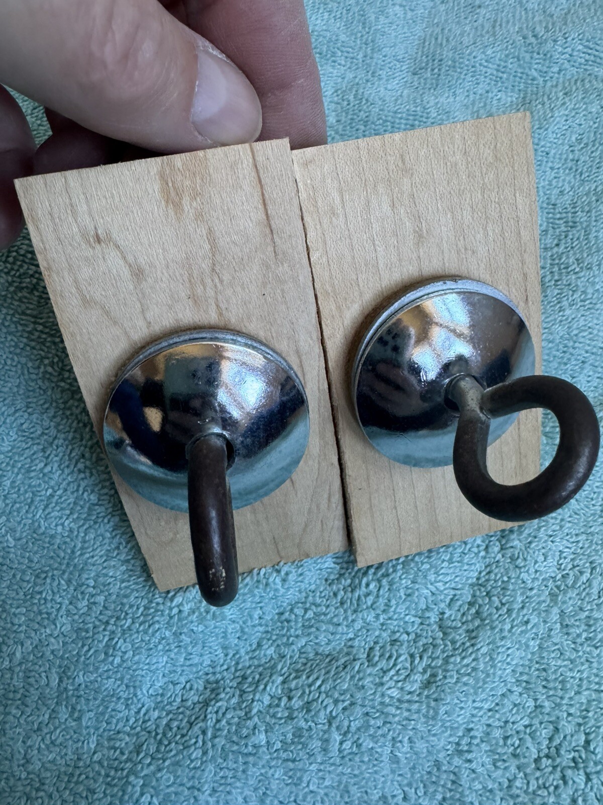 Two Vintage 70s Ludwig Marching Bass Drum Eyelet Bracket Mount Part Lot C