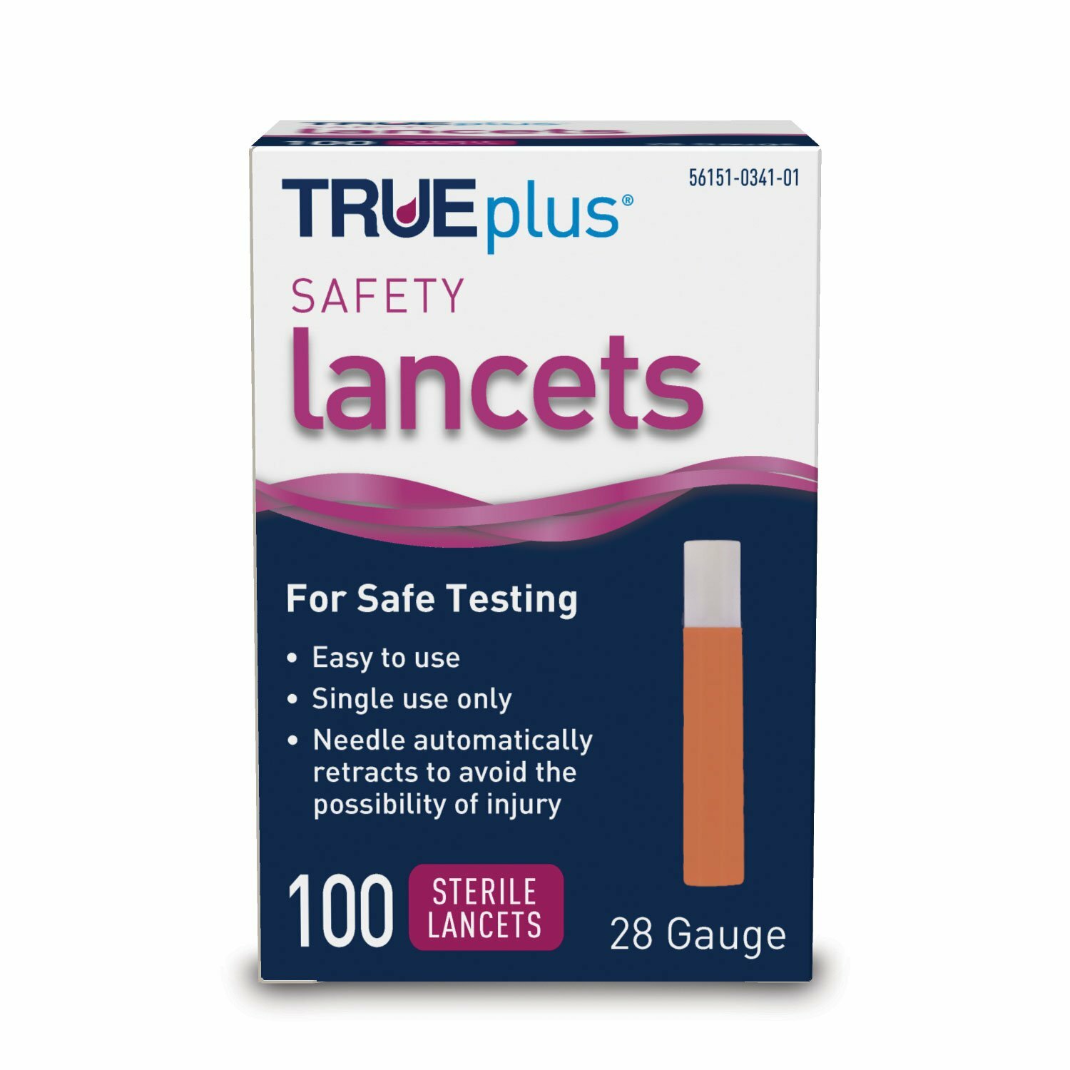 TRUEplus Safety Lancets 28G