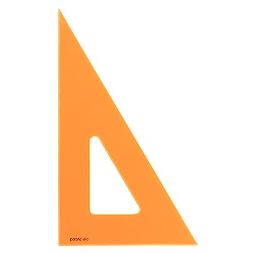 's Scholastic Triangle - 8 inch - - 30/60 Angle - Fluorescent 8 inch, 30/60