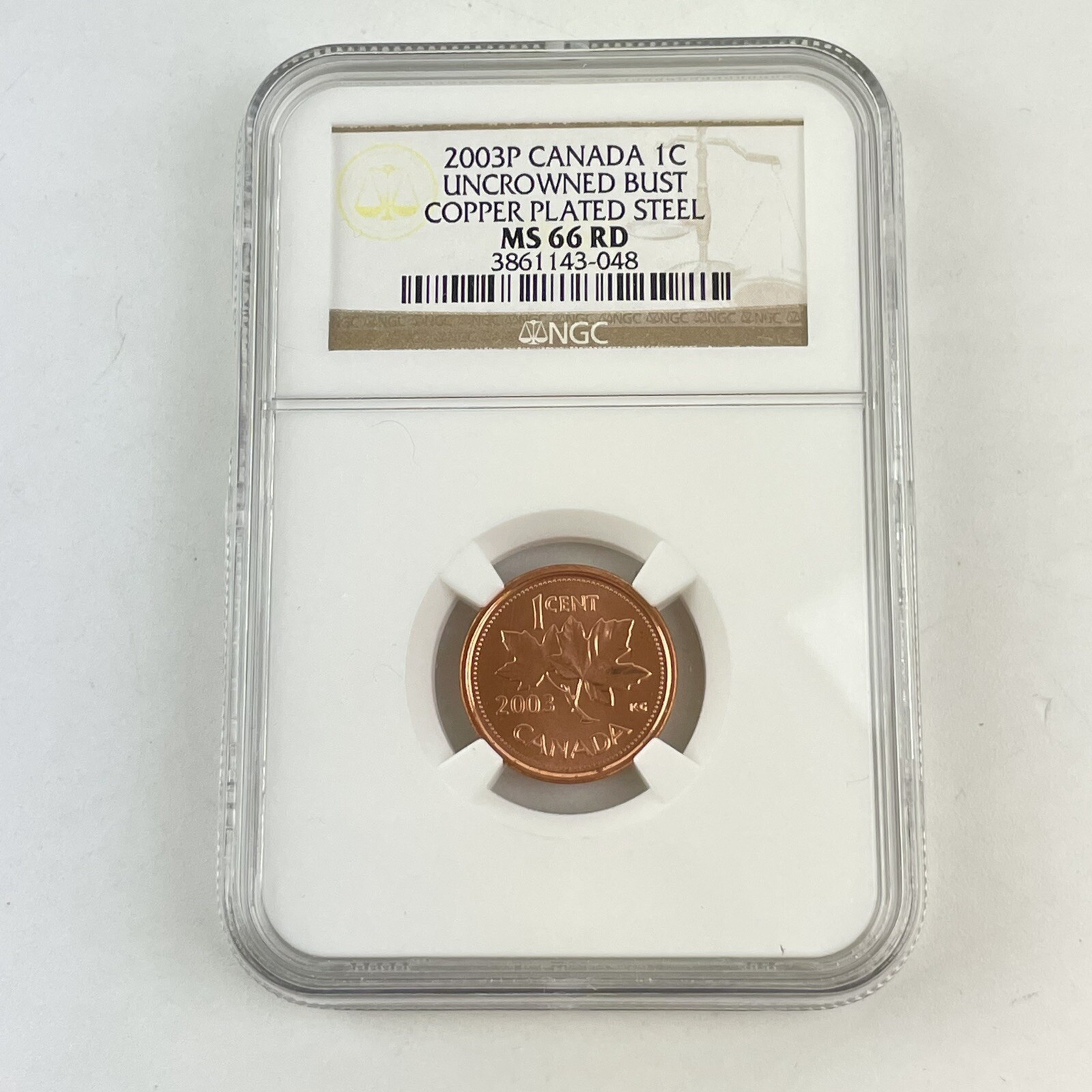 2003P Elizabeth II Canada 1C Cent Coin MS 66 MS66 RD Red NGC Graded