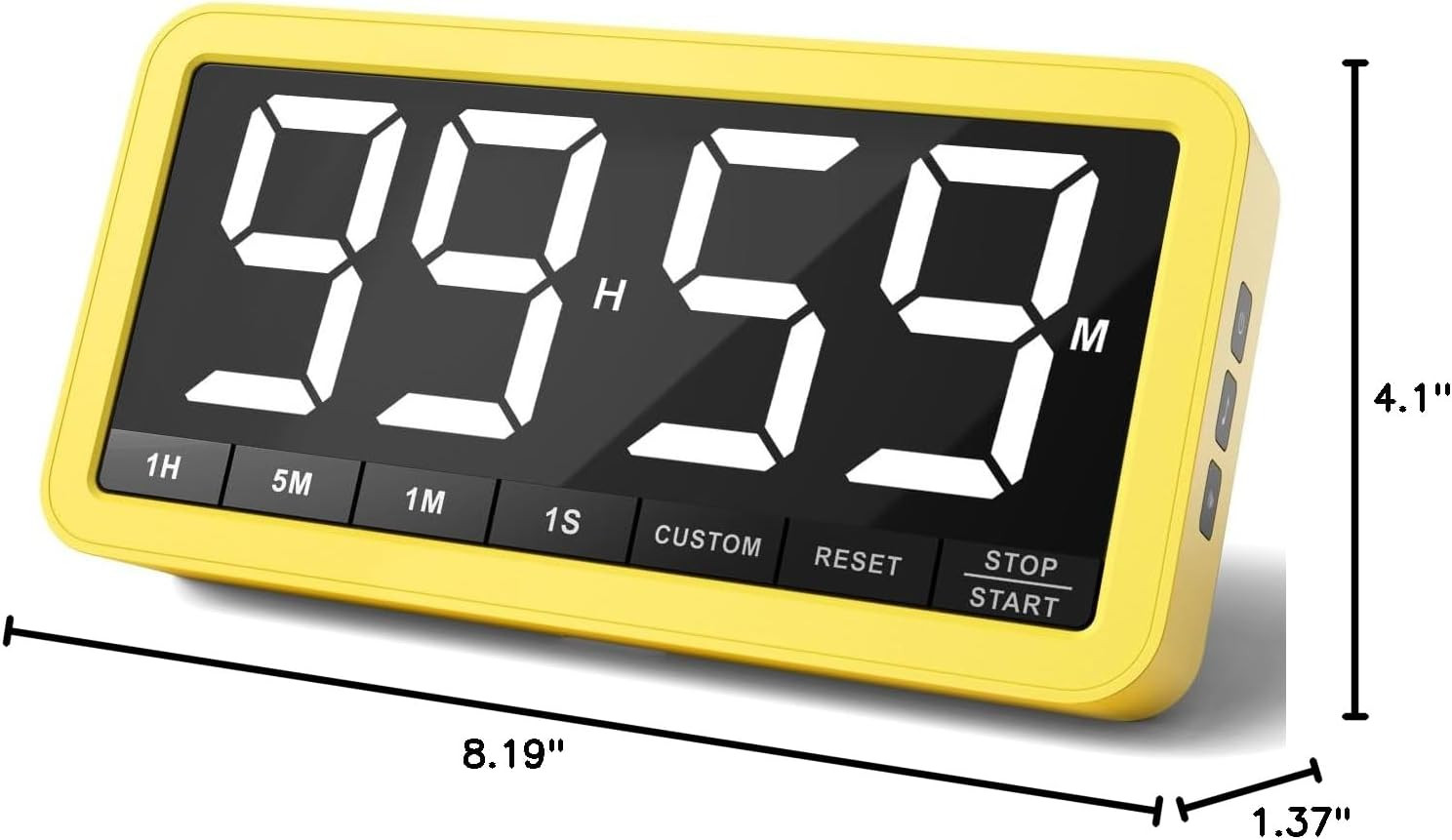 VOCOO Digital Kitchen Timer with 7.8” Extra Large Display, Magnetic, 3 Brightnes