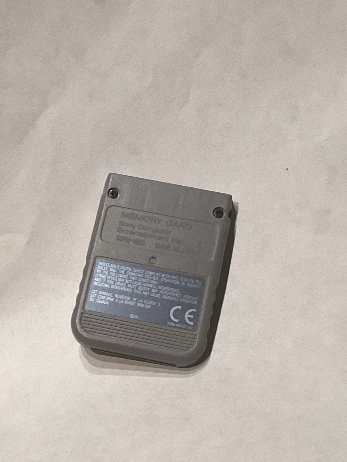 Resident Evil Director’s Cut Memory Card