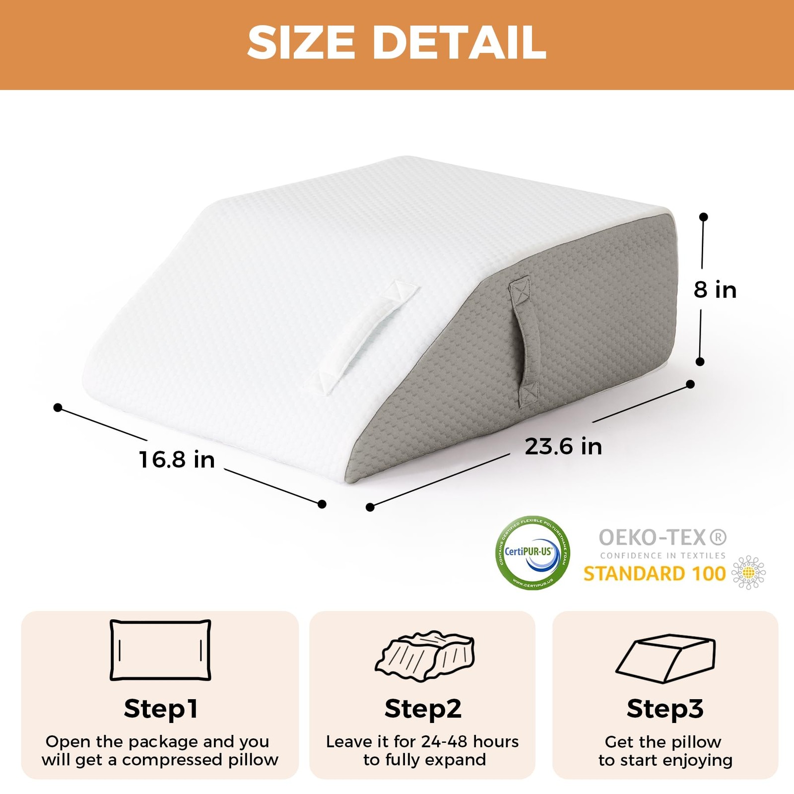 Leg Pillow Elevation Circulation, Leg Elevating Pillows for After Surgery, Sl...
