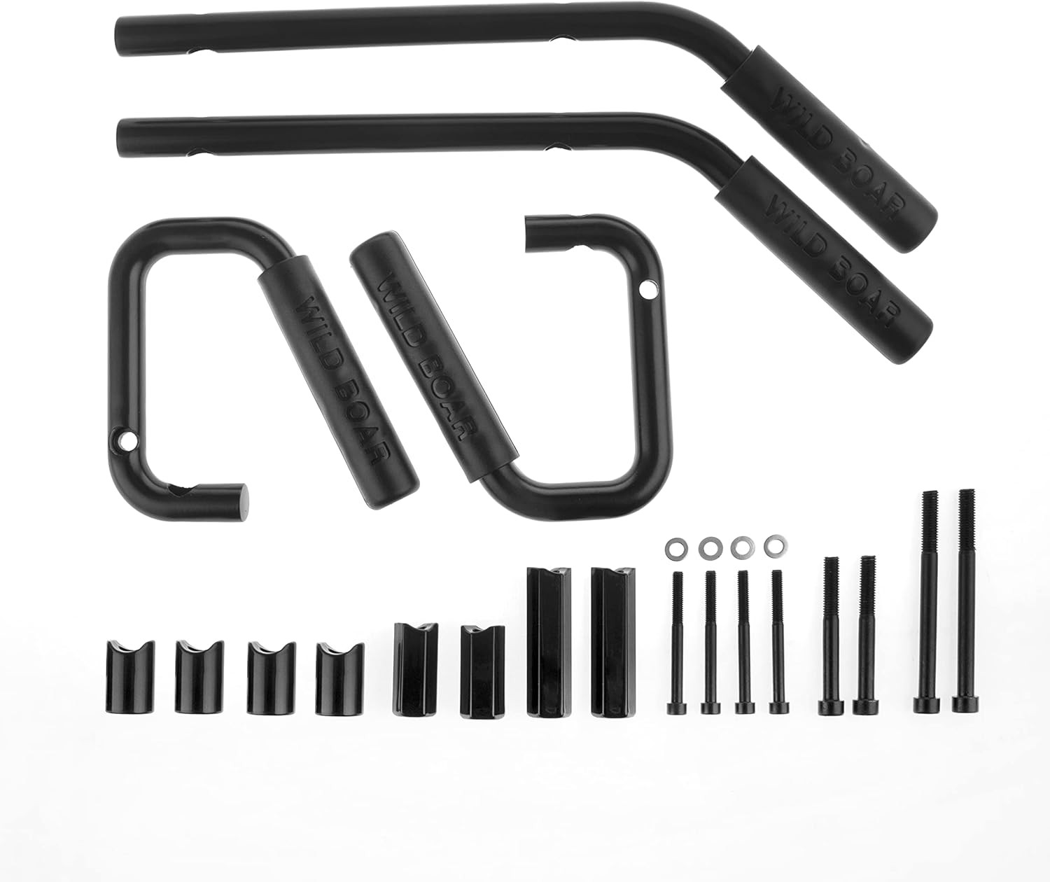 Front & Rear Grab Handle Kit Aluminum Alloy Bar Safety Front, Black-1