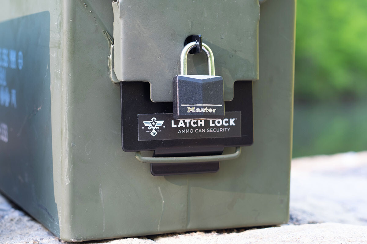 LATCH LOCK ammo can security locking device (With Lock) for .50 cal and Fat 50