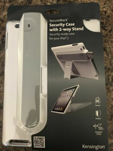 Kensington Security Case Cover iPad 2 Lock Ready New White Protection Secure