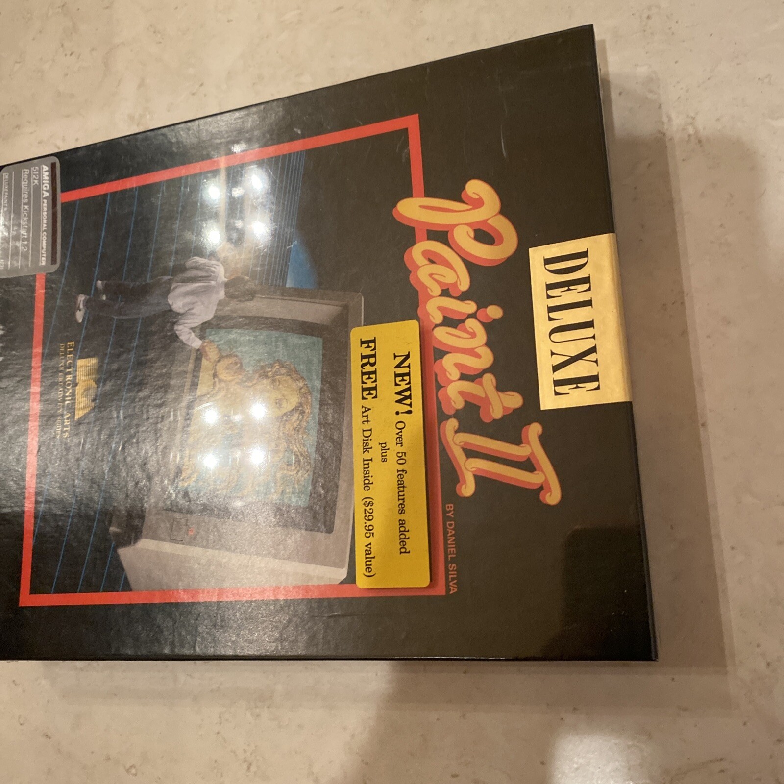 Amiga Deluxe Paint II Brand New Factory Sealed Nib Unopened RARE EA Daniel Silva