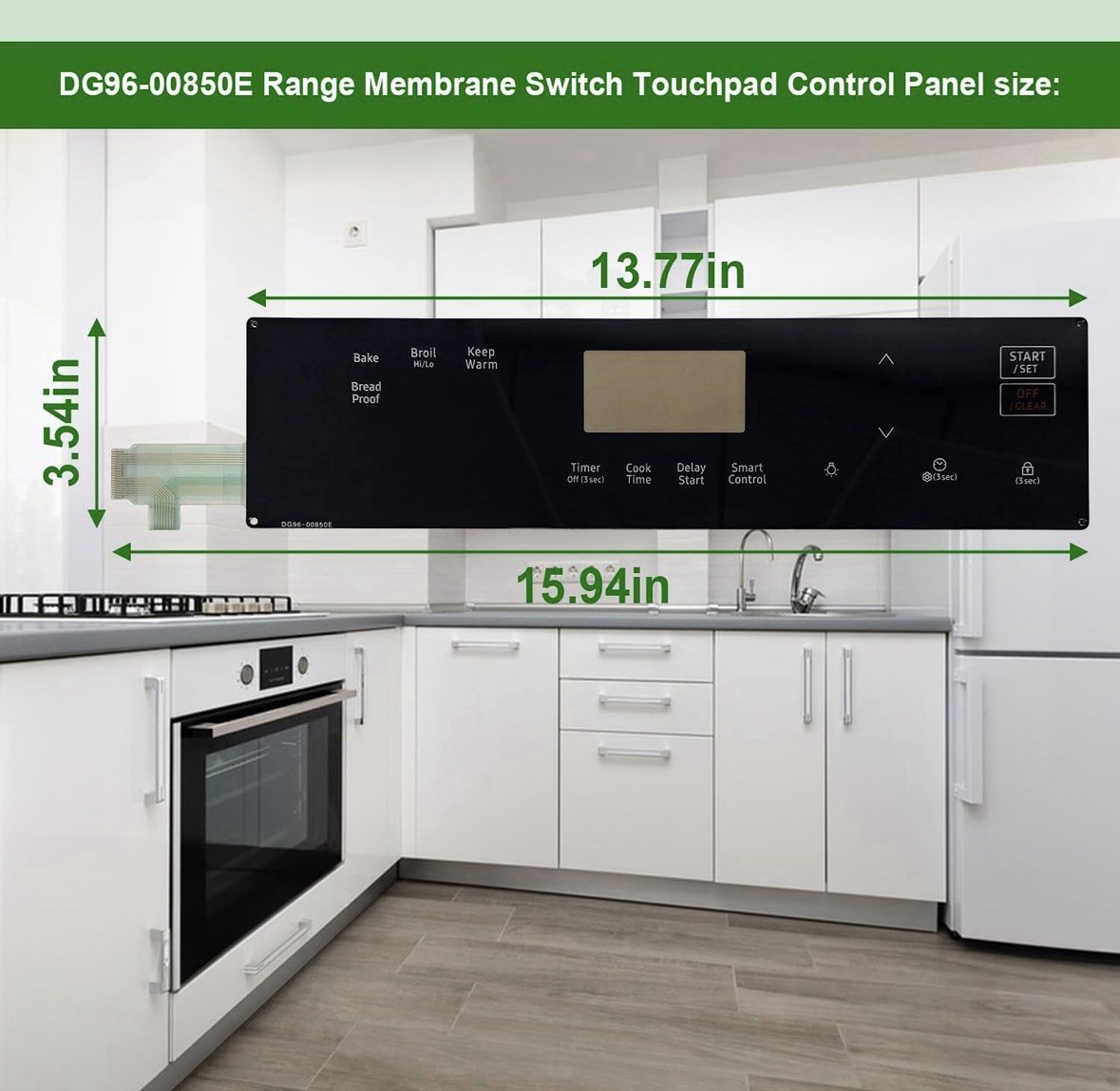 Upgraded DG96-00850E for Samsung Oven Range Touchpad Control Panel 4976816