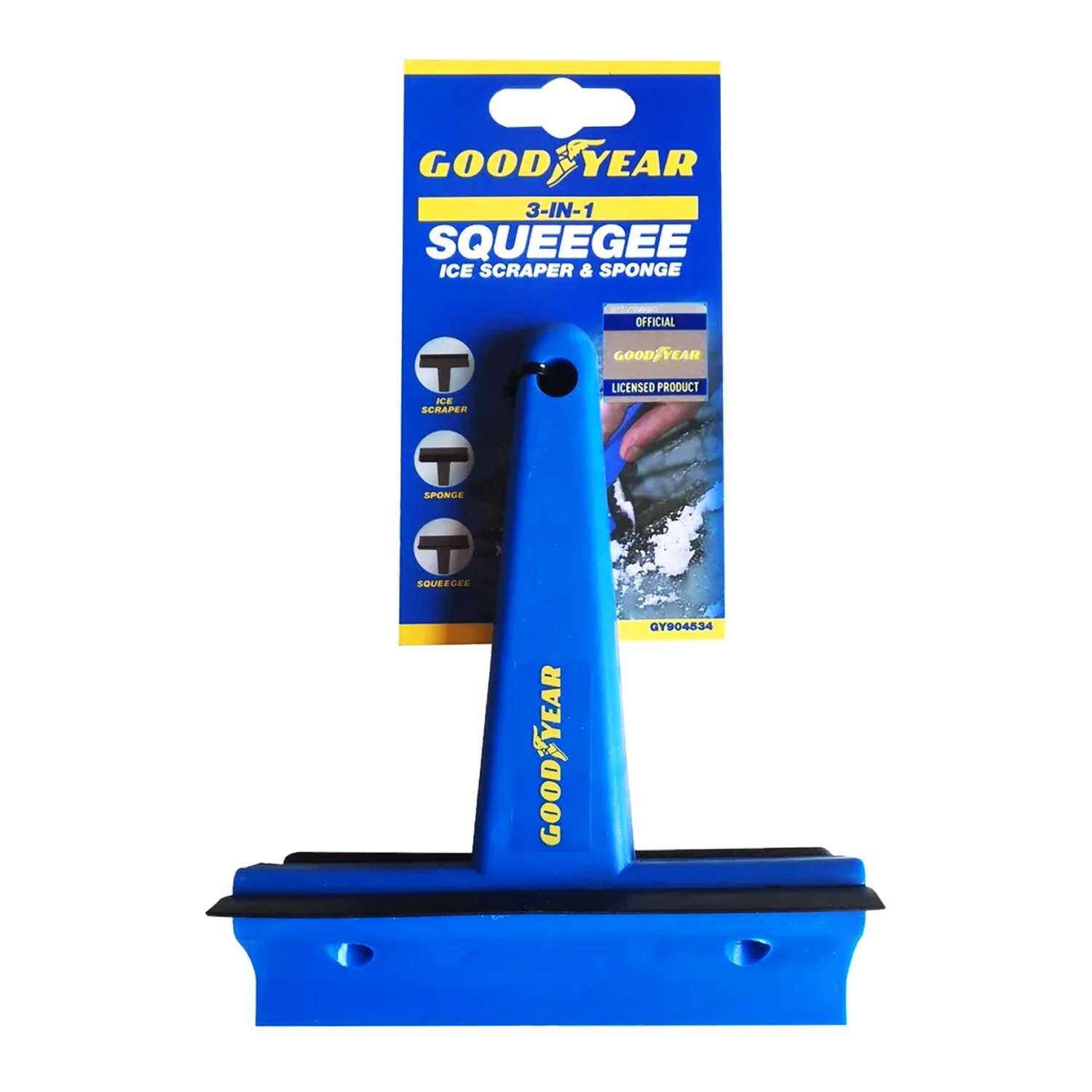 Goodyear Car Windscreen Ice Scraper Squeegee Sponge Ice and snow removal tool!!