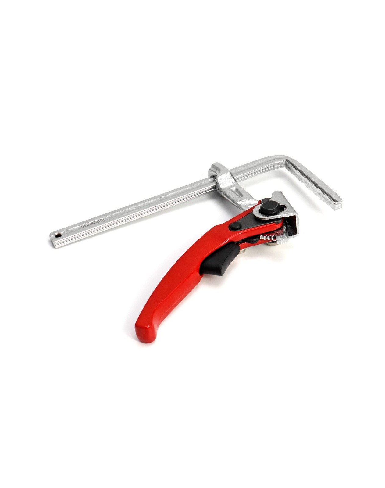 QWORK Ratcheting Table Clamp, 4 Pack Quick Release Bar Clamp with 6-5/16" Cap...