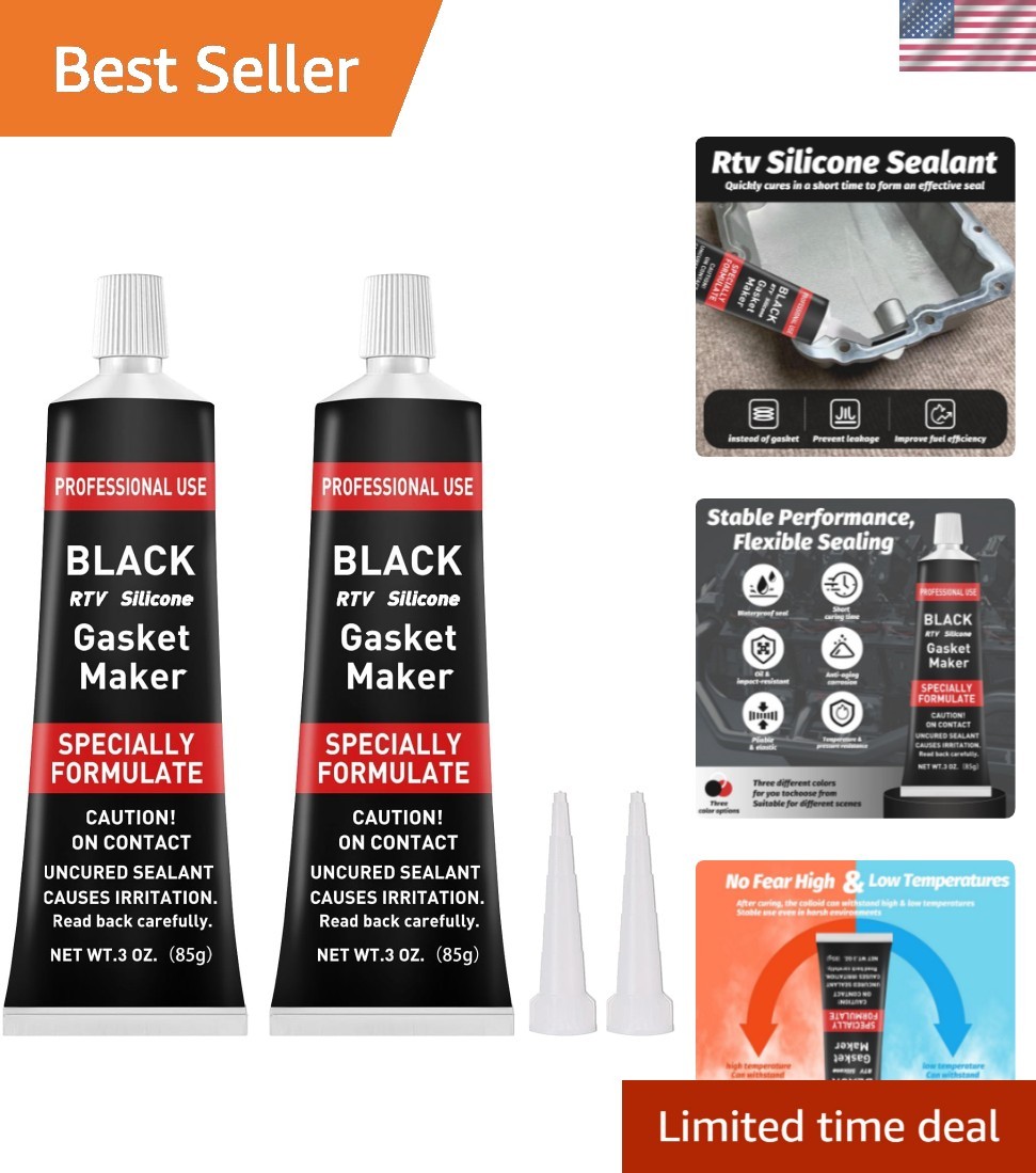 RTV Silicone Gasket Maker, High Temp Silicone Resist Oil, Anti-Freeze RTV Sil...
