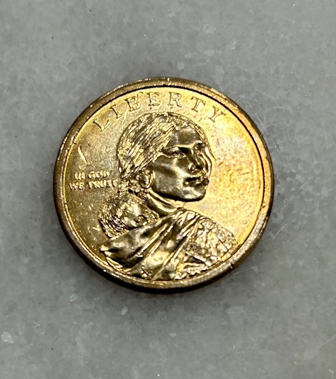 Rare Sacagawea Dollar Coin without Mint Mark or Date