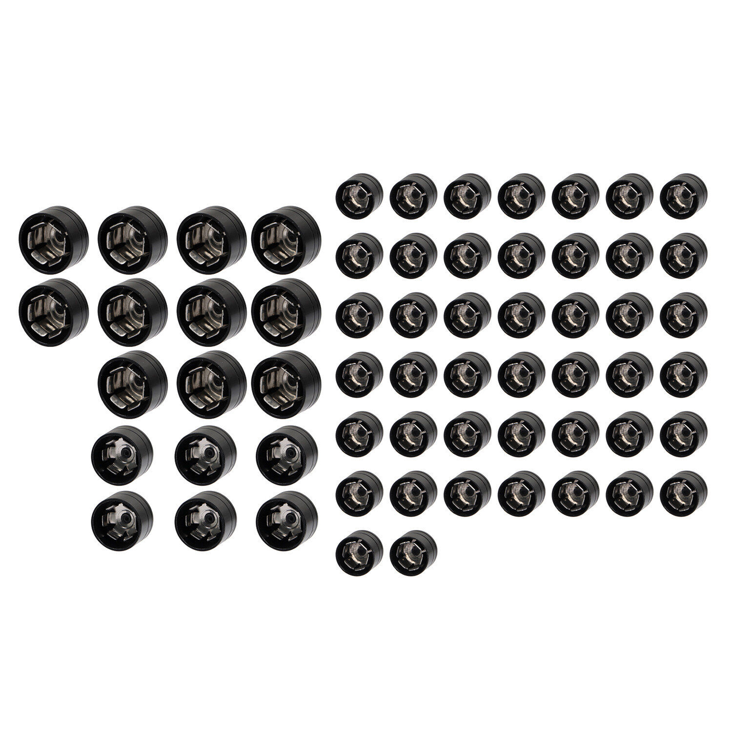 Black 61pcs Engine Bolt Topper Caps Cover For Harley Road Glide FLTR EFI FLTRI