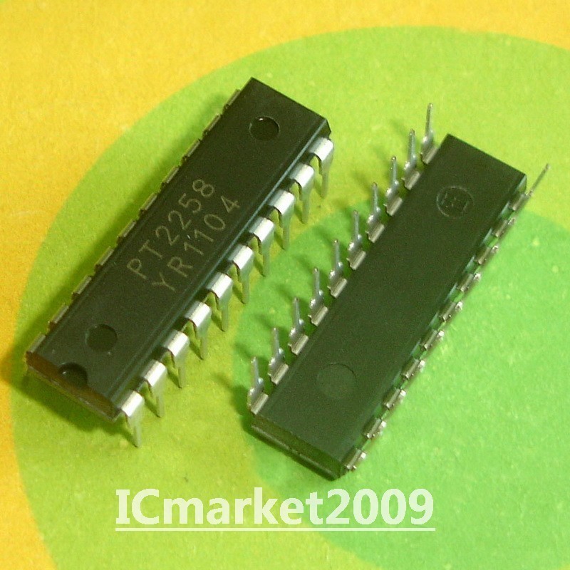 10 PCS PT2258 DIP-20 6-Channel Electronic Volume Controller IC Chip