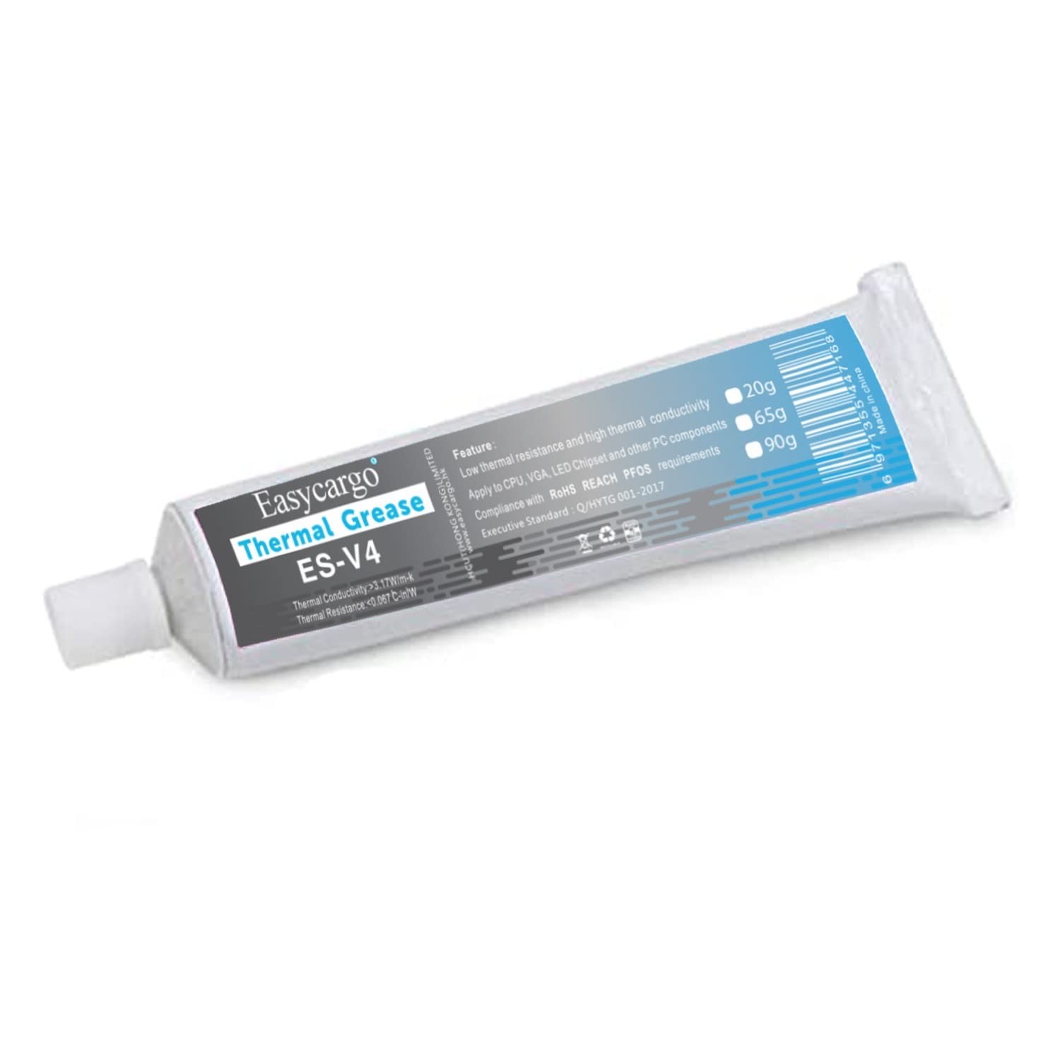 65g Silver Thermal Paste Kit Conductive Grease Compound Heatsink CPU GPU VGA