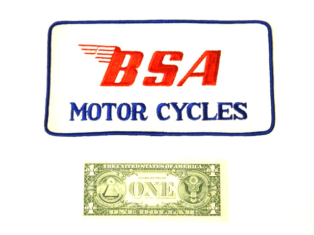Vintage 1960s BSA MOTOR CYCLES Patch Classic Bike Biker Racing Deadstock NOS # L