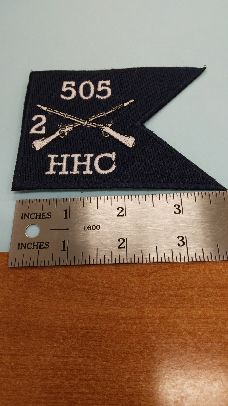 US Army HHC Co 2nd Bn 505 th Infantry Regt  4" Guidon flag patch