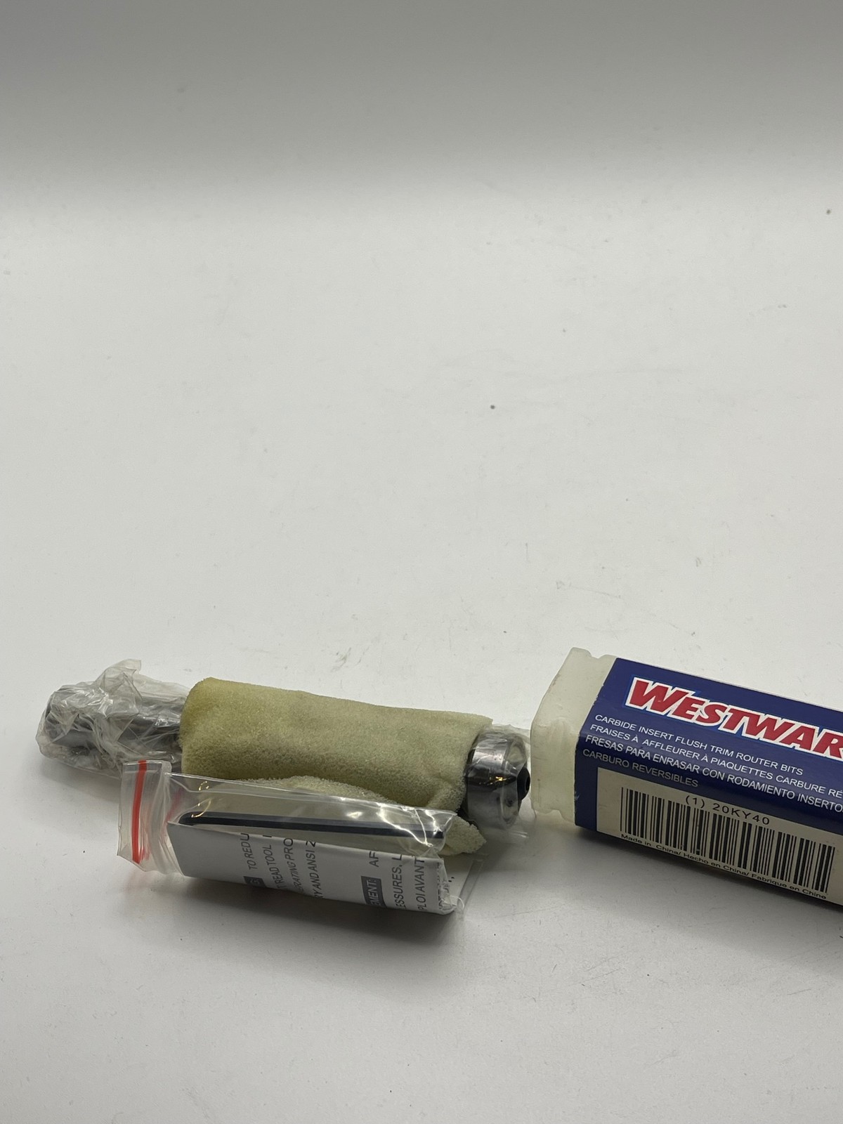 Westward Router Bit Carbide Insert Flush Trim Bearing Pilot 20KY40