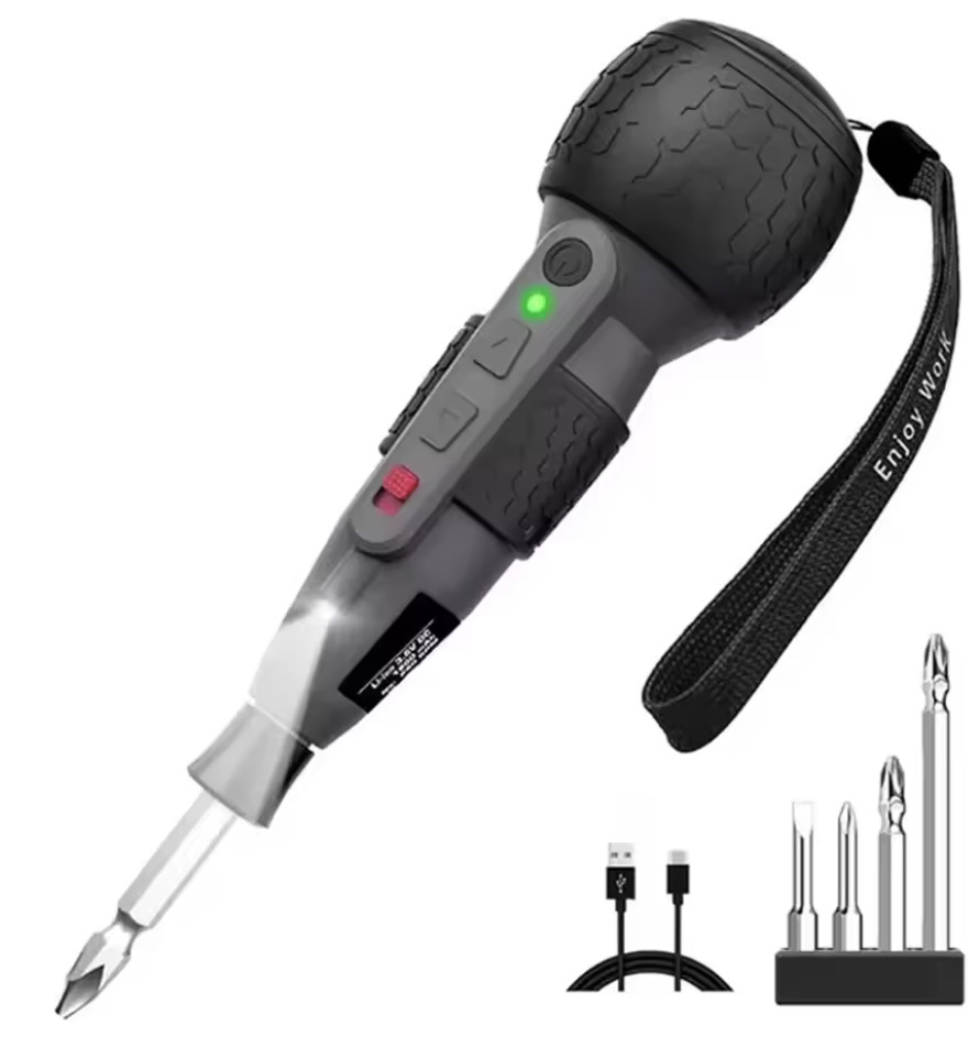 MST Electric Ball Grip 3 Speed Screwdriver Rechargeable with Bit set 4V USBC