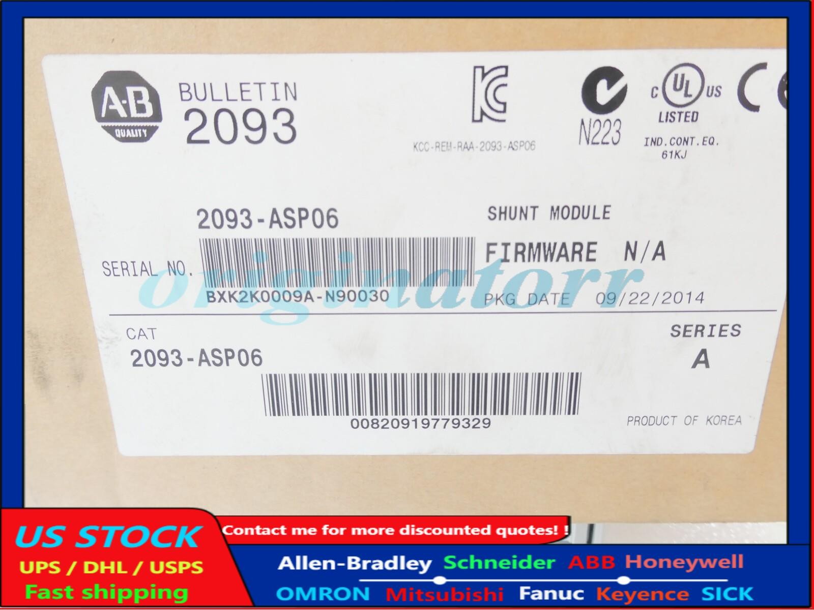 New AB 2093-ASP06 Free Shipping New in Box New Factory Sealed PLC US