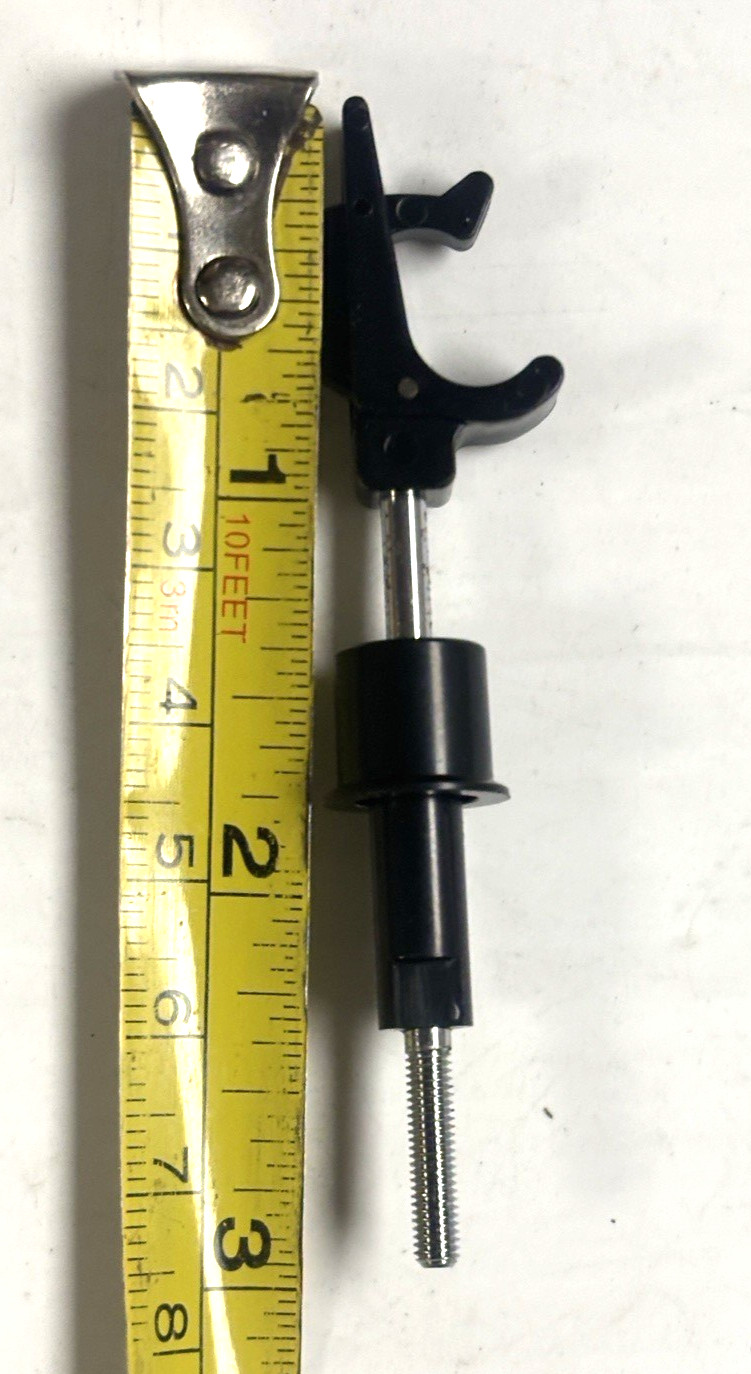 Vtg Turntable Tone Arm Rest Clip - w/ long threaded base - NOS Model unknown !