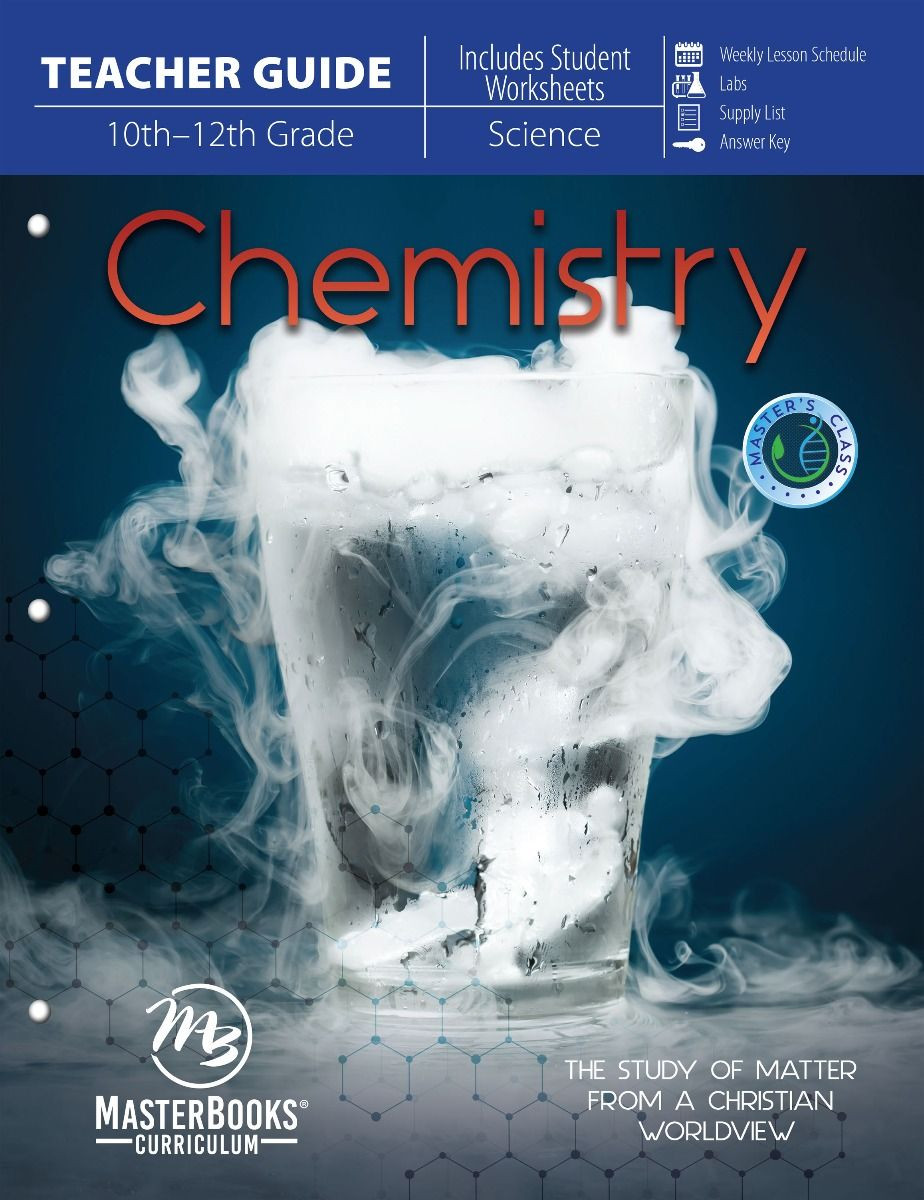 NEW Master Books Master's Class High School TEACHER GUIDE Chemistry Grade 10