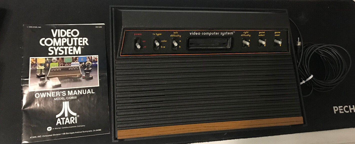 Official Atari 2600 Set Console With Assorted Games ~ Excellent!