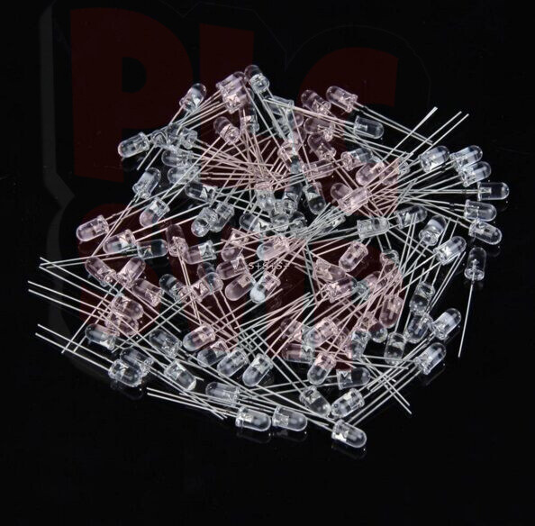 100PCS F3 3mm Warm White Round Superbright LED Light LED lamp NEW