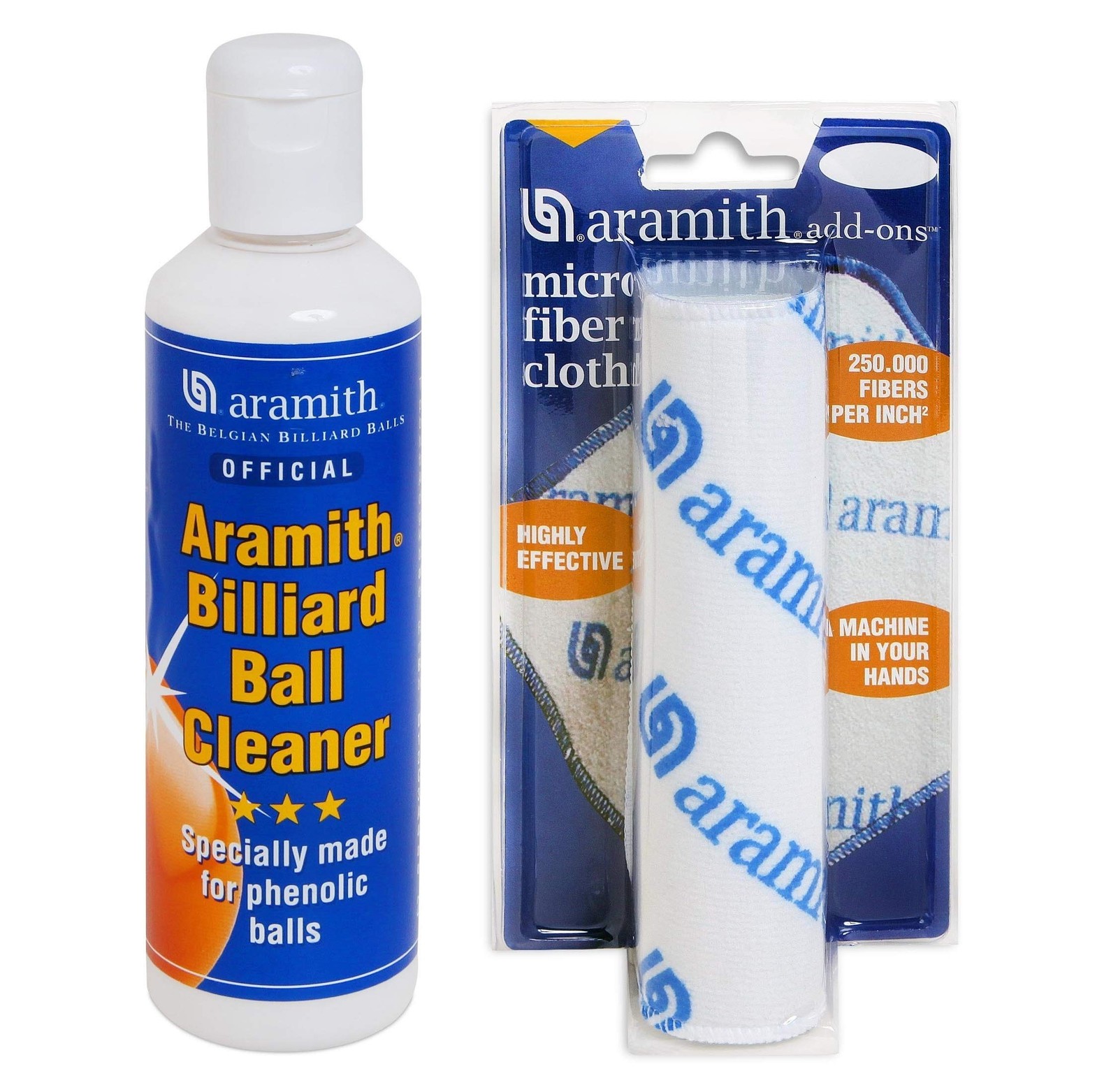 Aramith Pool Ball Cleaner And Microfiber Cloth For Billiard Ball Maintenance