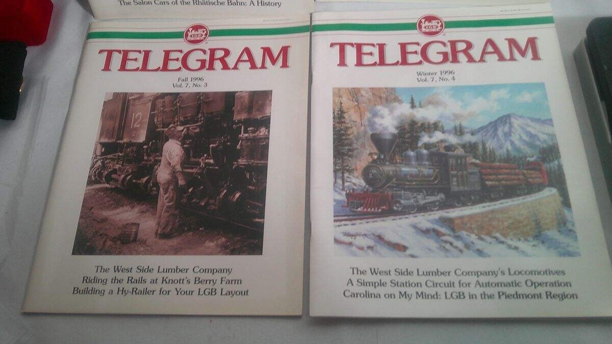 1997 LGB TELEGRAM MAGAZINES COMPLETE YEAR-VERY GOOD CONDITION !!