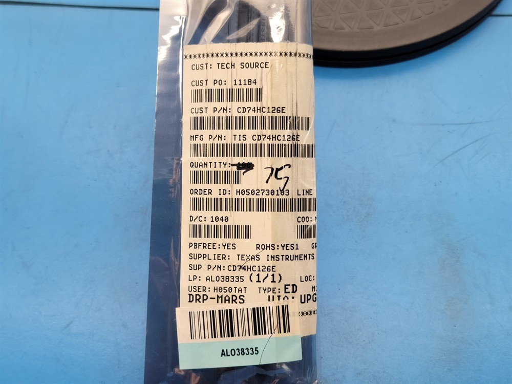 New (75pcs) CD74HC126E TEXAS INSTRUMENTS IC Logic