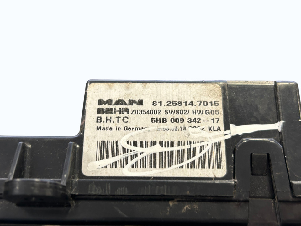 Control Unit 81258147015 BHTC MAN Trucks TGX I 2010