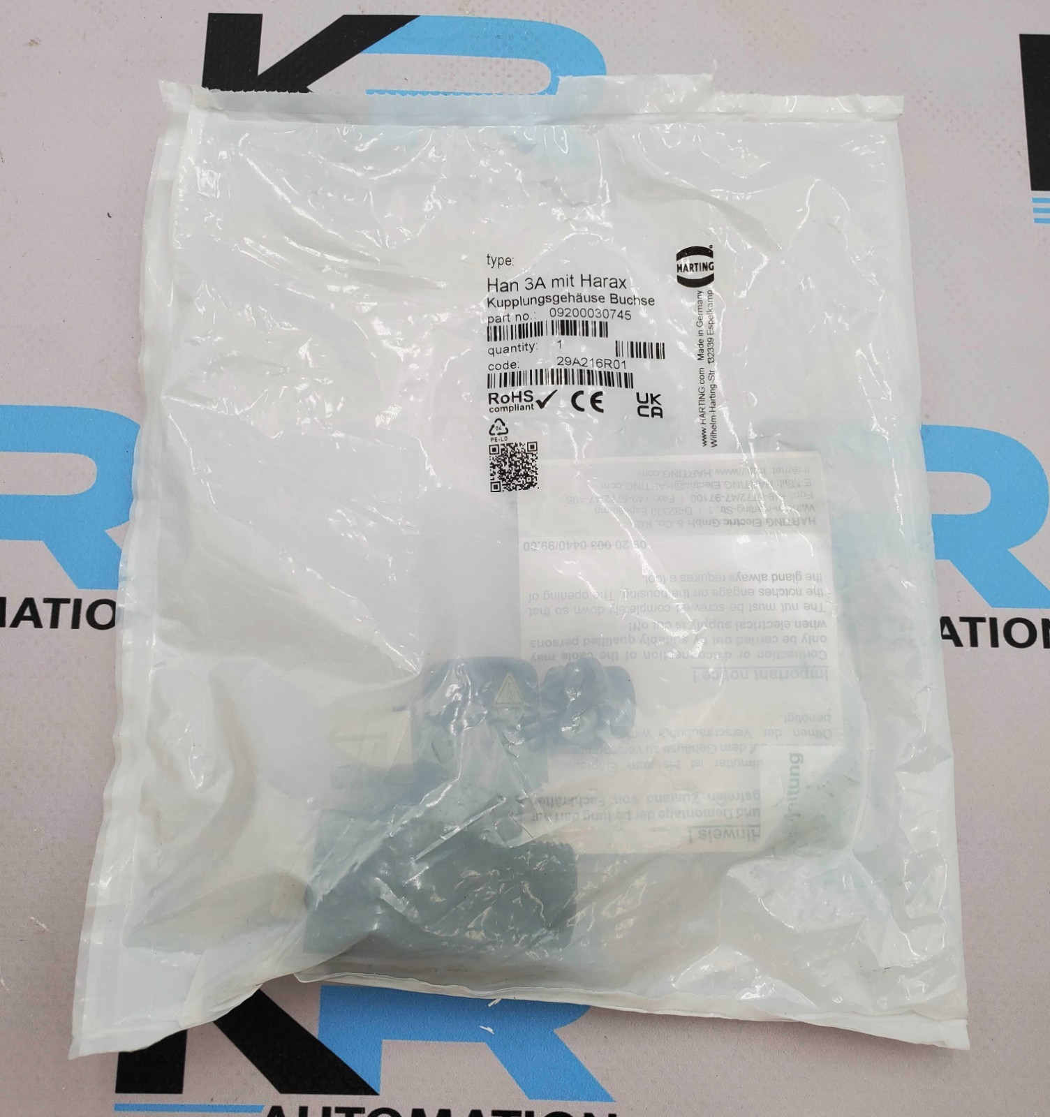 Harting 09200030745 HAN 3A Power Connector