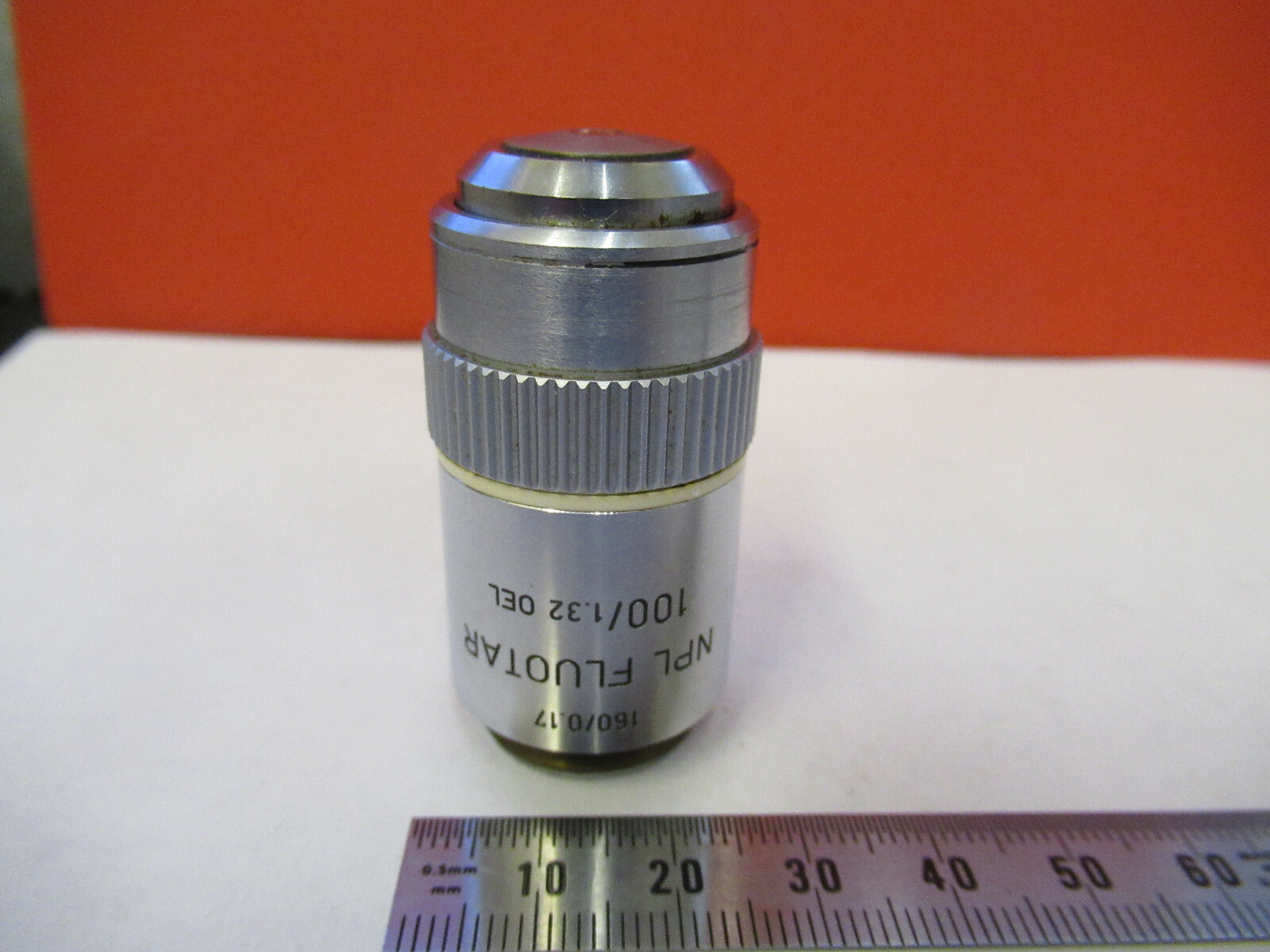 LEITZ WETZLAR OBJECTIVE  100X /160 LENS MICROSCOPE PART AS PICTURED Q3-B-106
