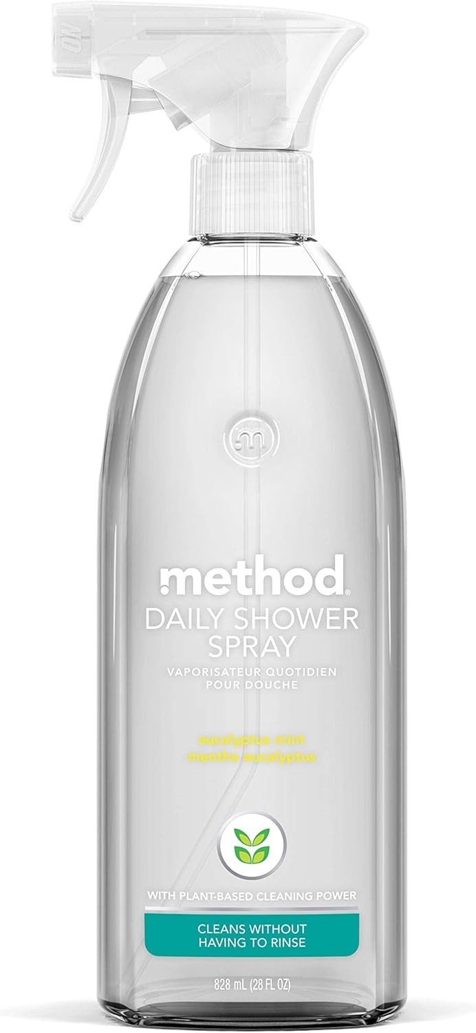 Daily Shower Spray Cleaner, Eucalyptus Mint, for Showers, Tile, Fixtures, Glass