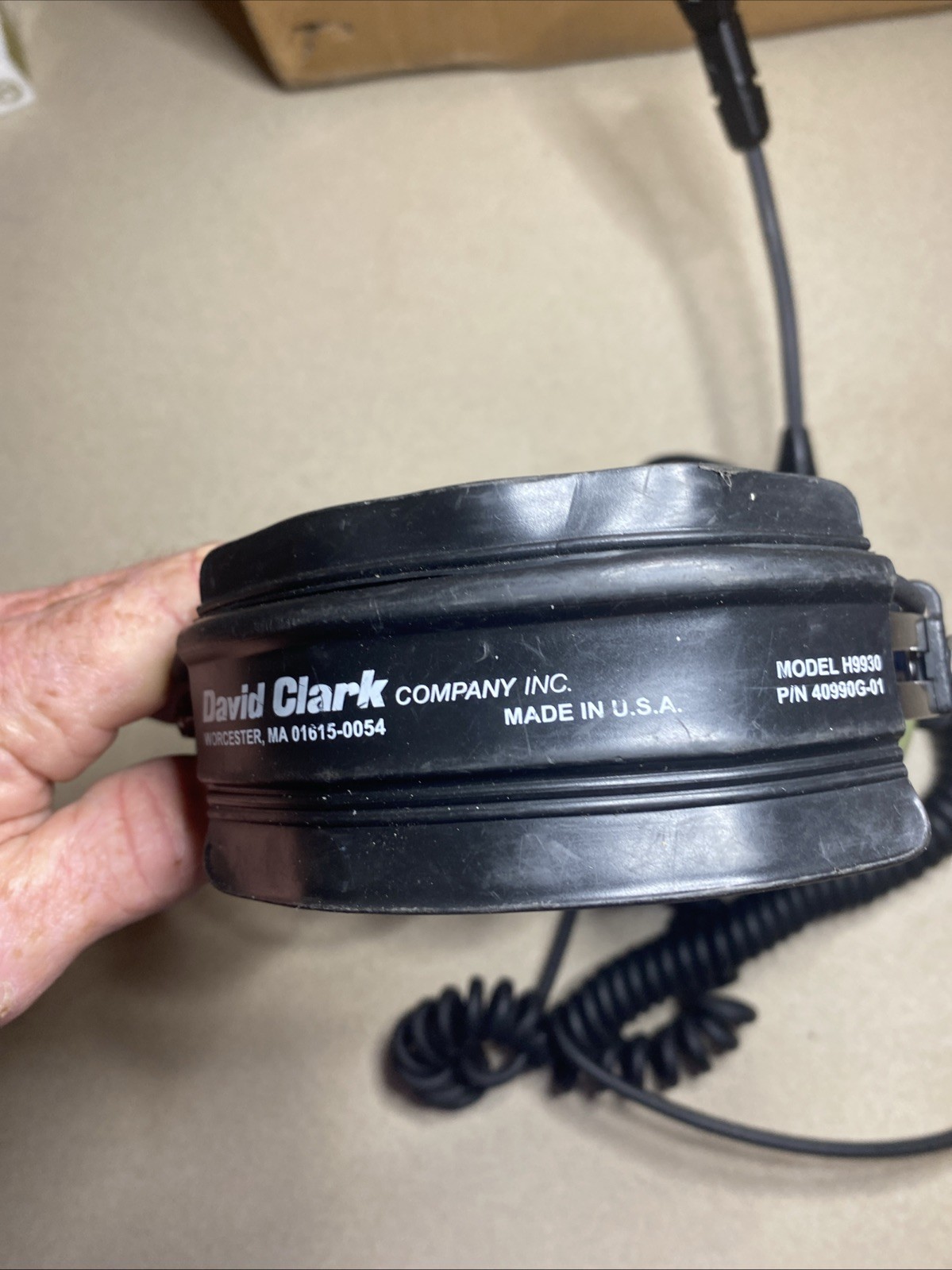 David Clark Headphones Dual Volume Control with Microphone H9930 40990G-01