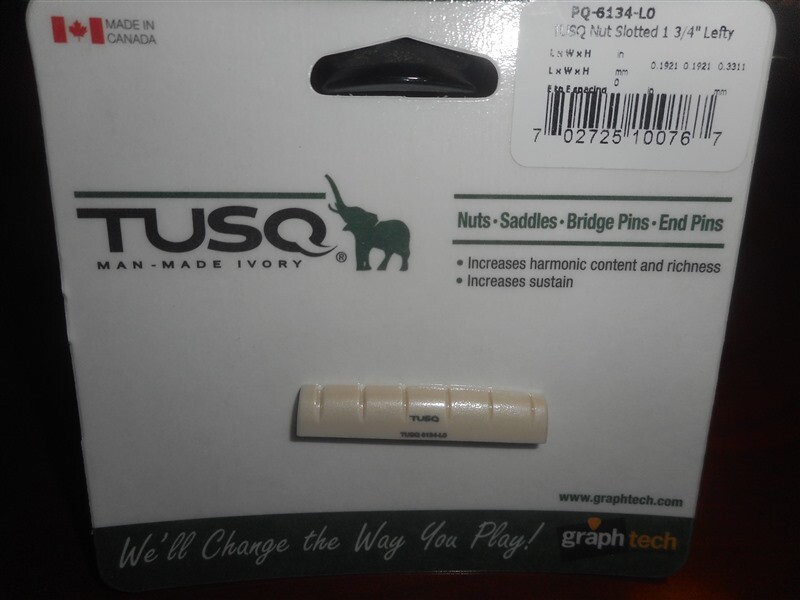 NEW Graph Tech PQ-6134-L0 1-3/4" Left-Hand Slotted Nut - TUSQ