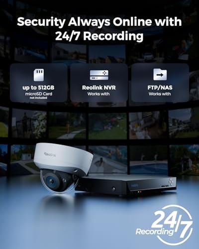 RLC-1240A First 12MP Vandalproof PoE Security Camera,145° Wide Viewing Angle,